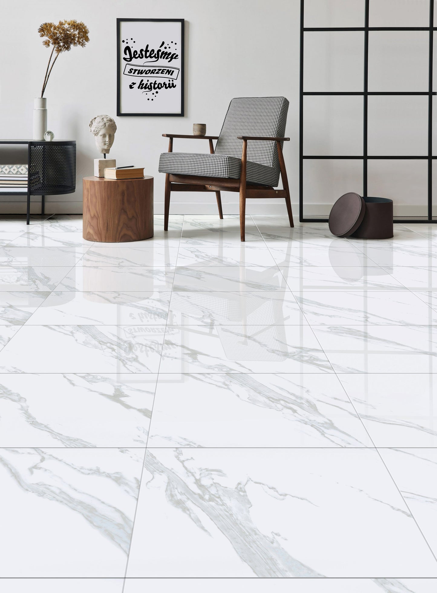 Arbescato White porcelain tile