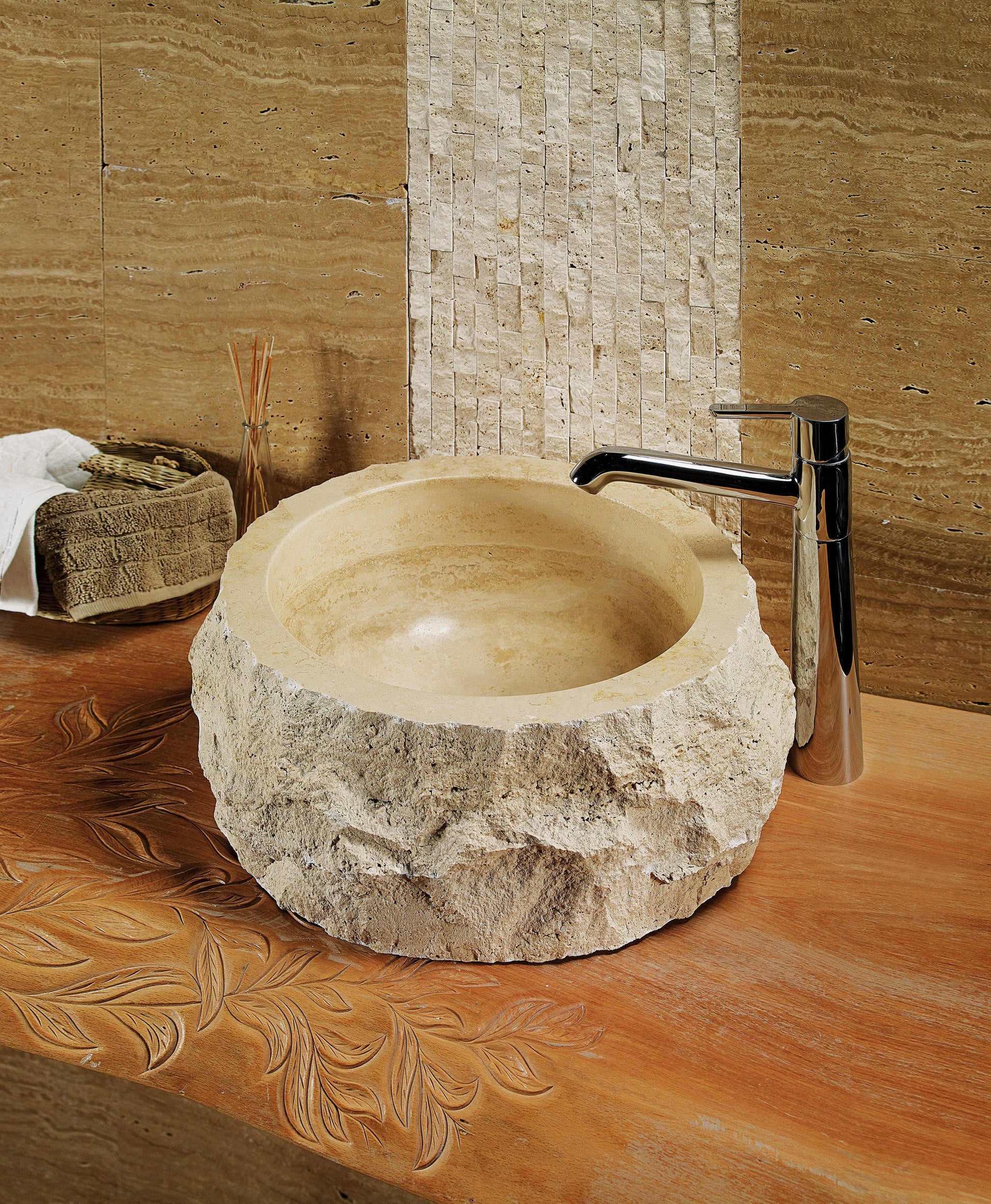 Rustica — natural stone basin