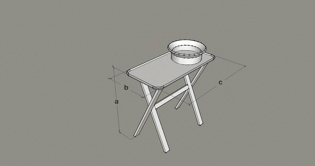Consolle — natural stone basin set