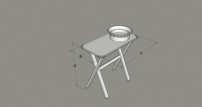 Consolle — natural stone basin set