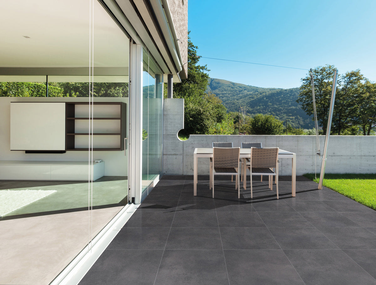 Cemento Anthracite porcelain tile