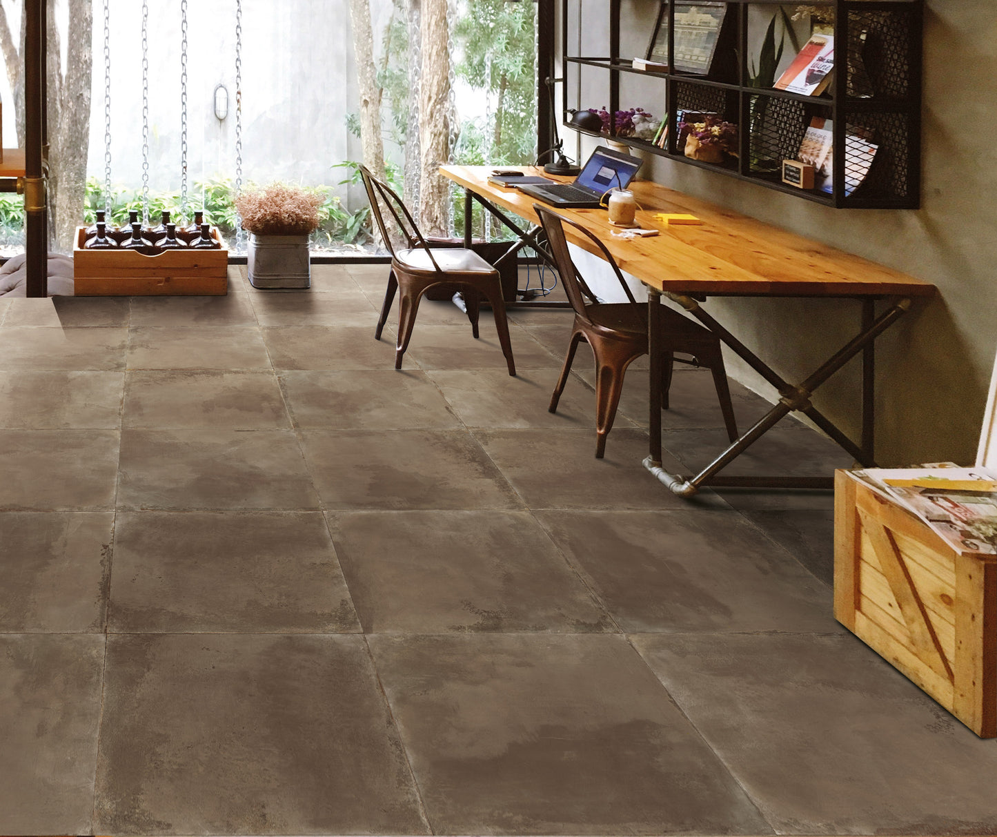 Chateau Brown porcelain tile