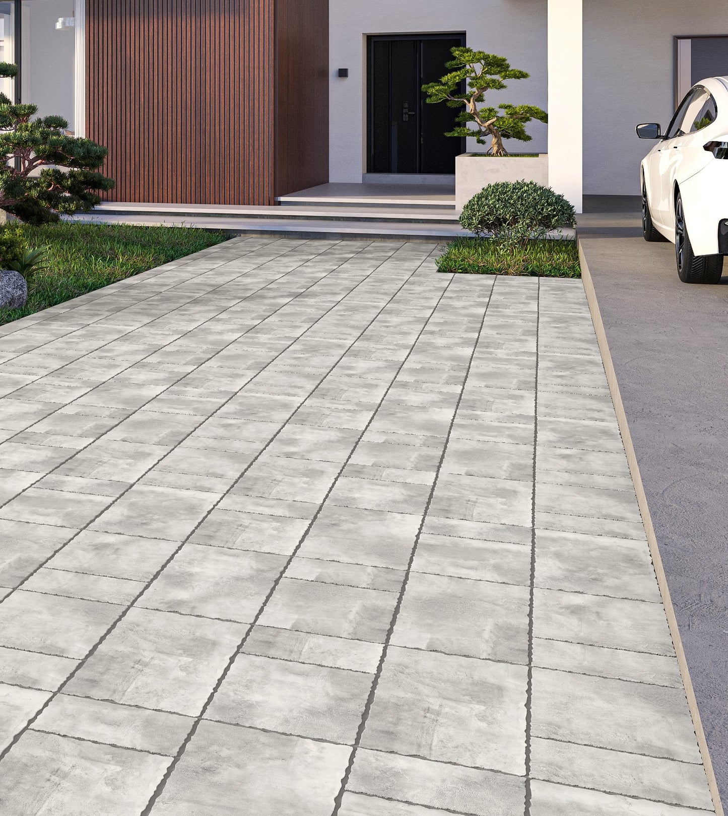 Cobble Modular Columbia Grey porcelain tile