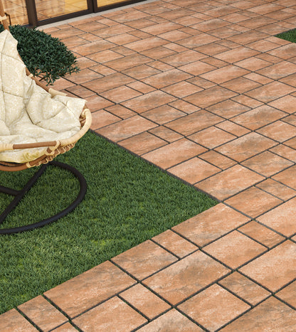Cobble Modular Gabbro Cotto porcelain tile