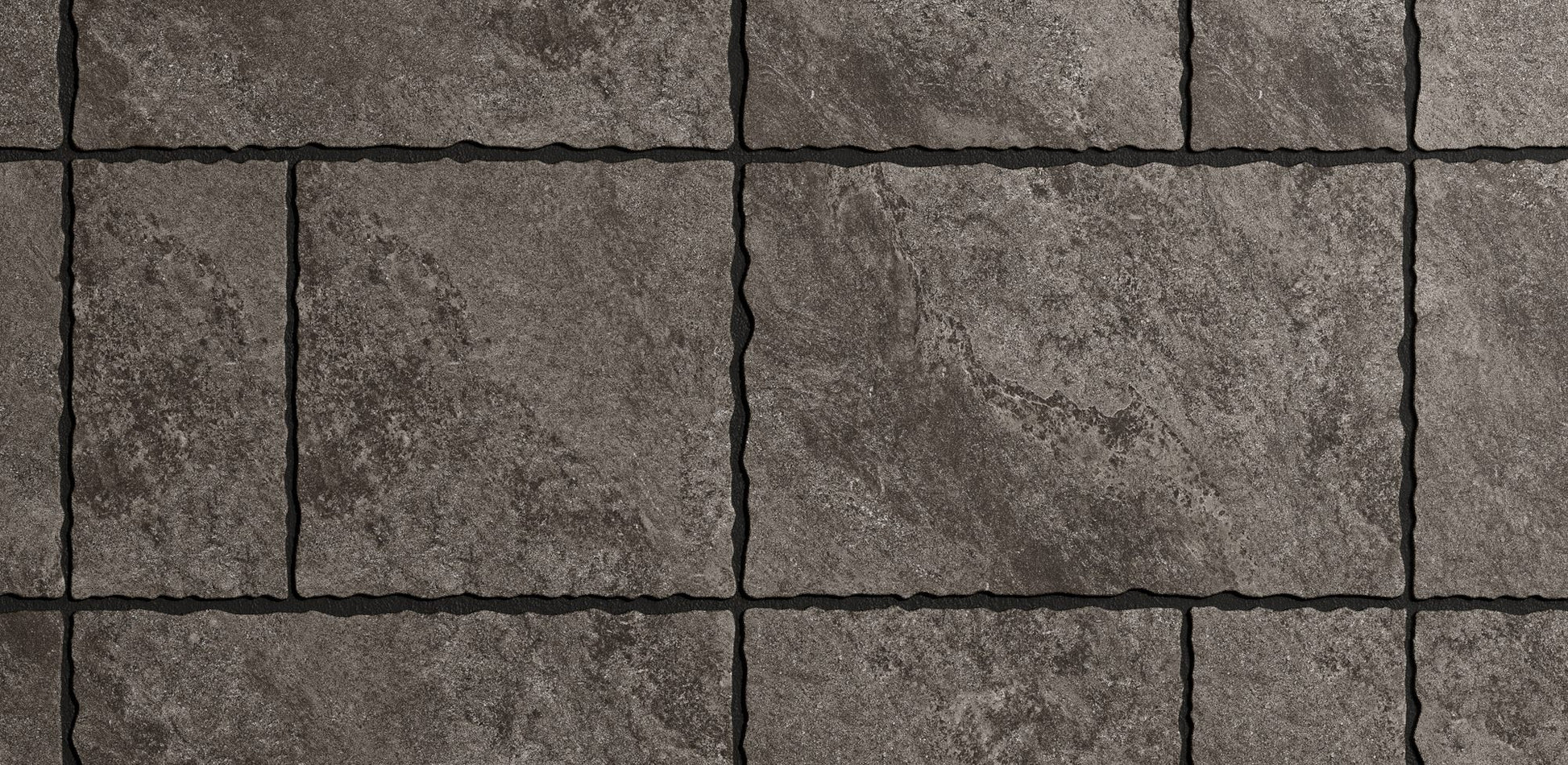 Cobble Modular Jupiter Black porcelain tile