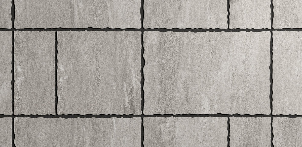 Cobble Modular Quartz Gray porcelain tile