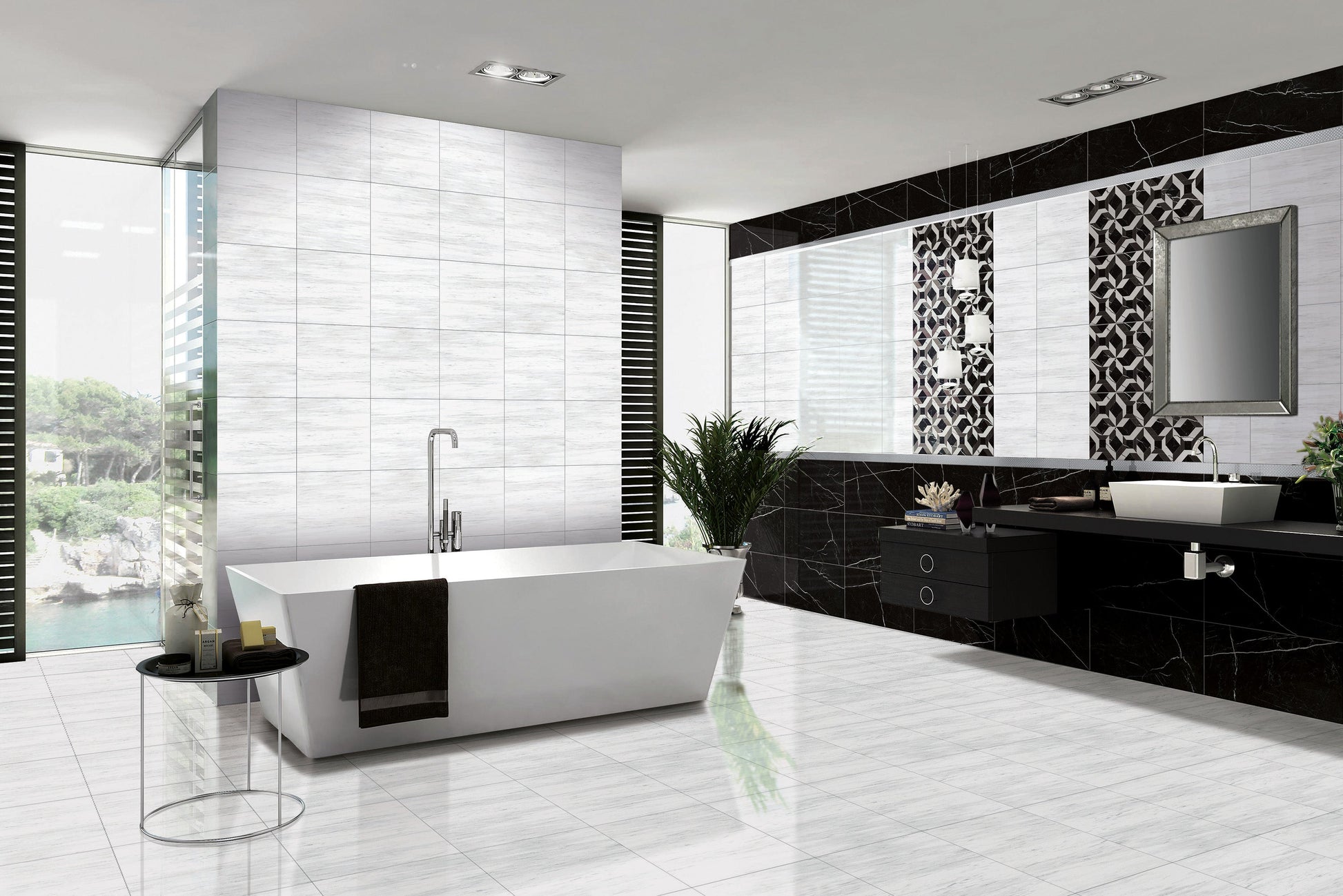 Dolomite porcelain tile