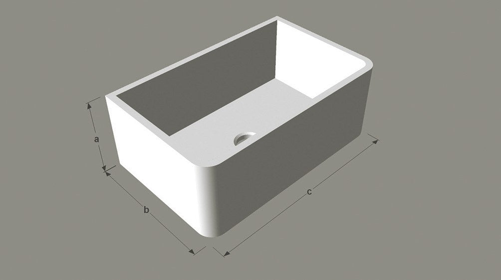 Trapani — natural stone kitchen basin