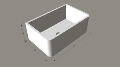 Trapani — natural stone kitchen basin