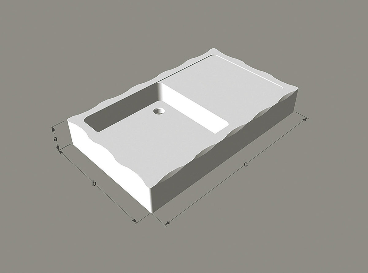 Umbria — natural stone kitchen basin