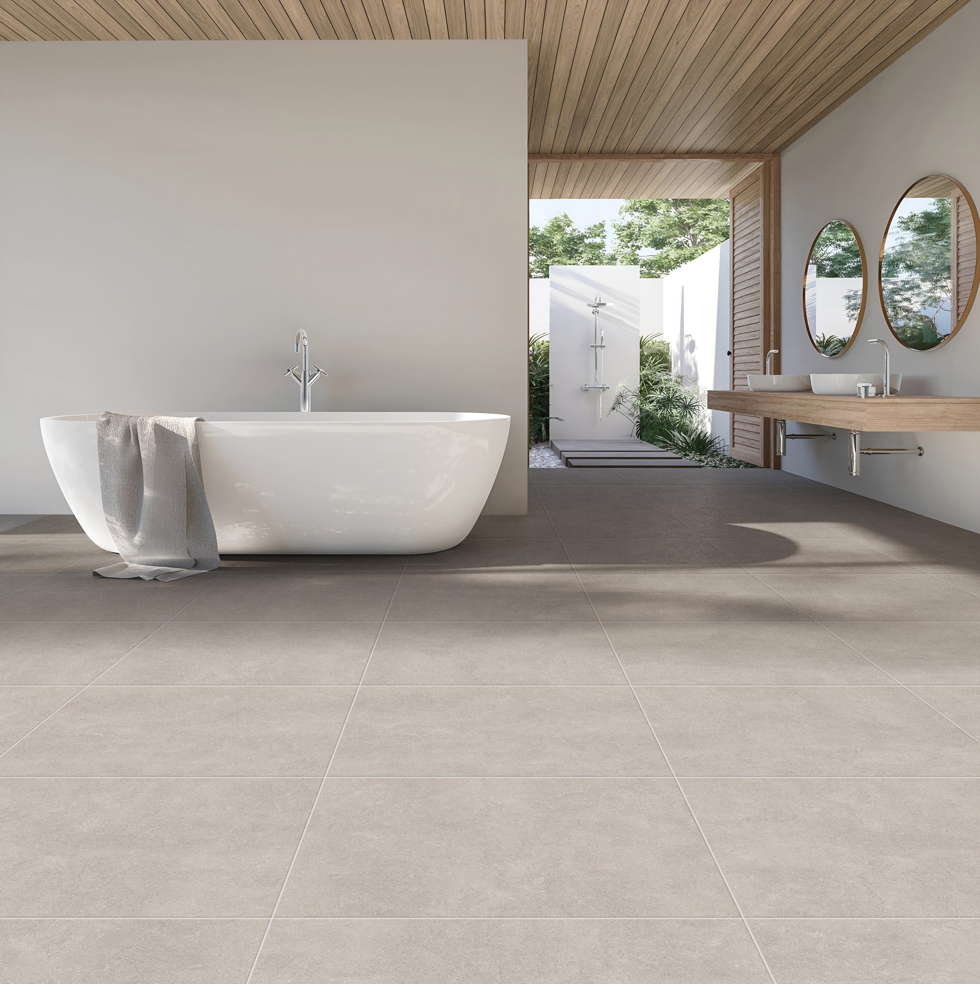 New Pietra Taupe porcelain tile