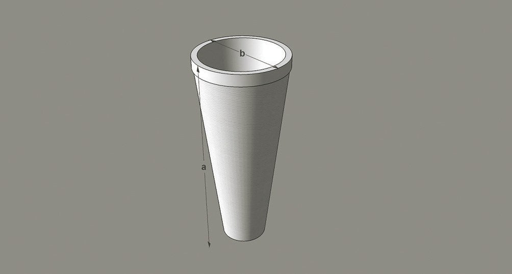 Doria — natural stone pedestal