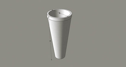 Doria — natural stone pedestal