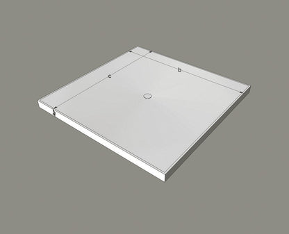 Salina — natural stone shower base