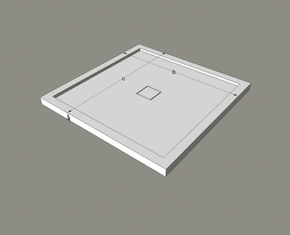 Ortigia — natural stone shower base