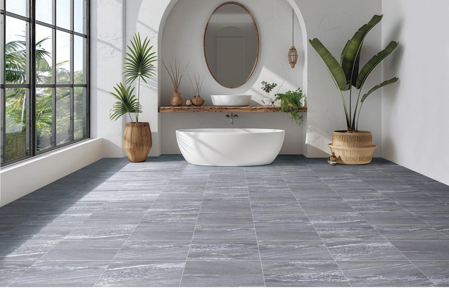 Sierra Grey porcelain tile
