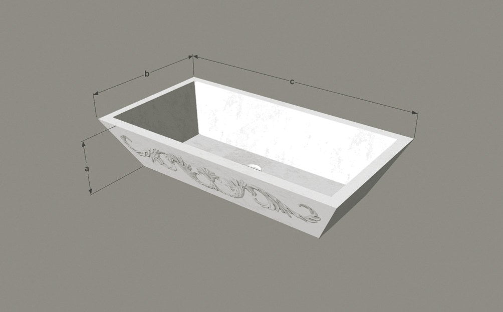 Pisa — natural stone basin