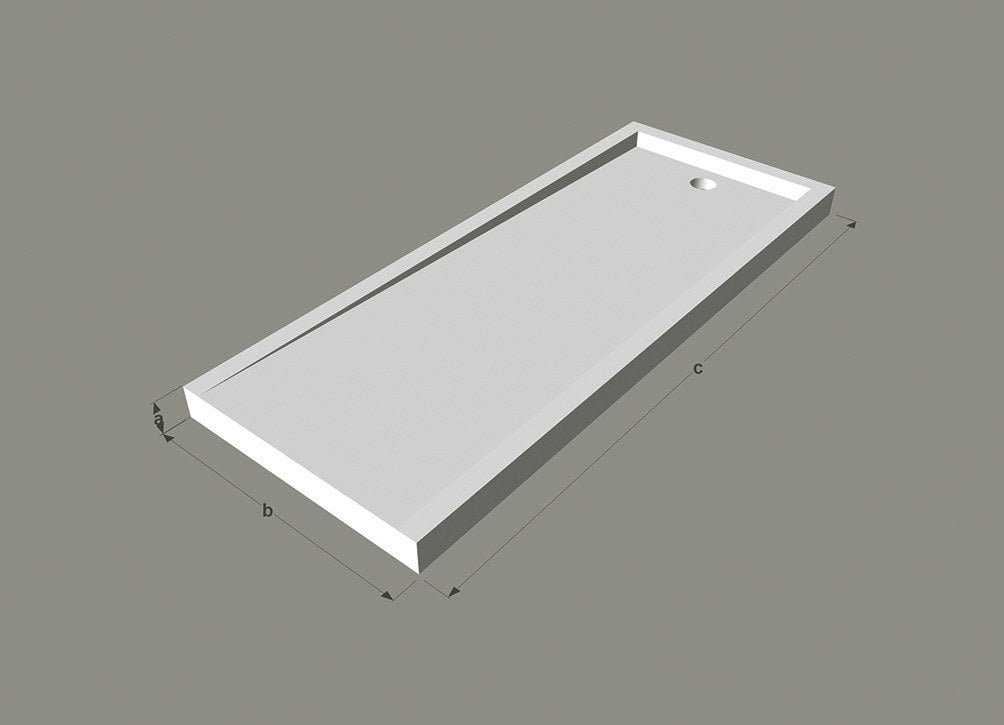 Corsia — natural stone shower base