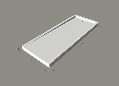 Corsia — natural stone shower base