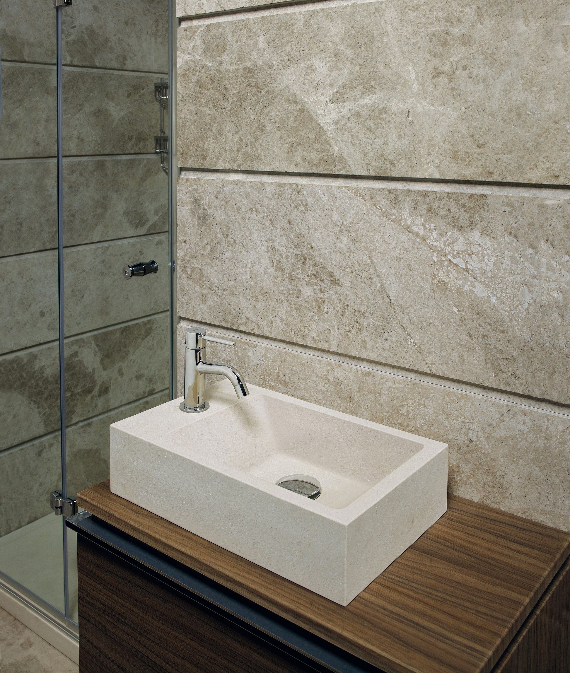 Monza — natural stone basin