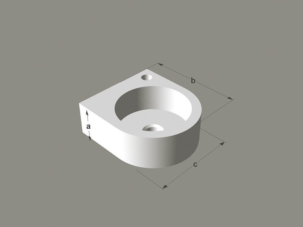 Angolo — natural stone basin