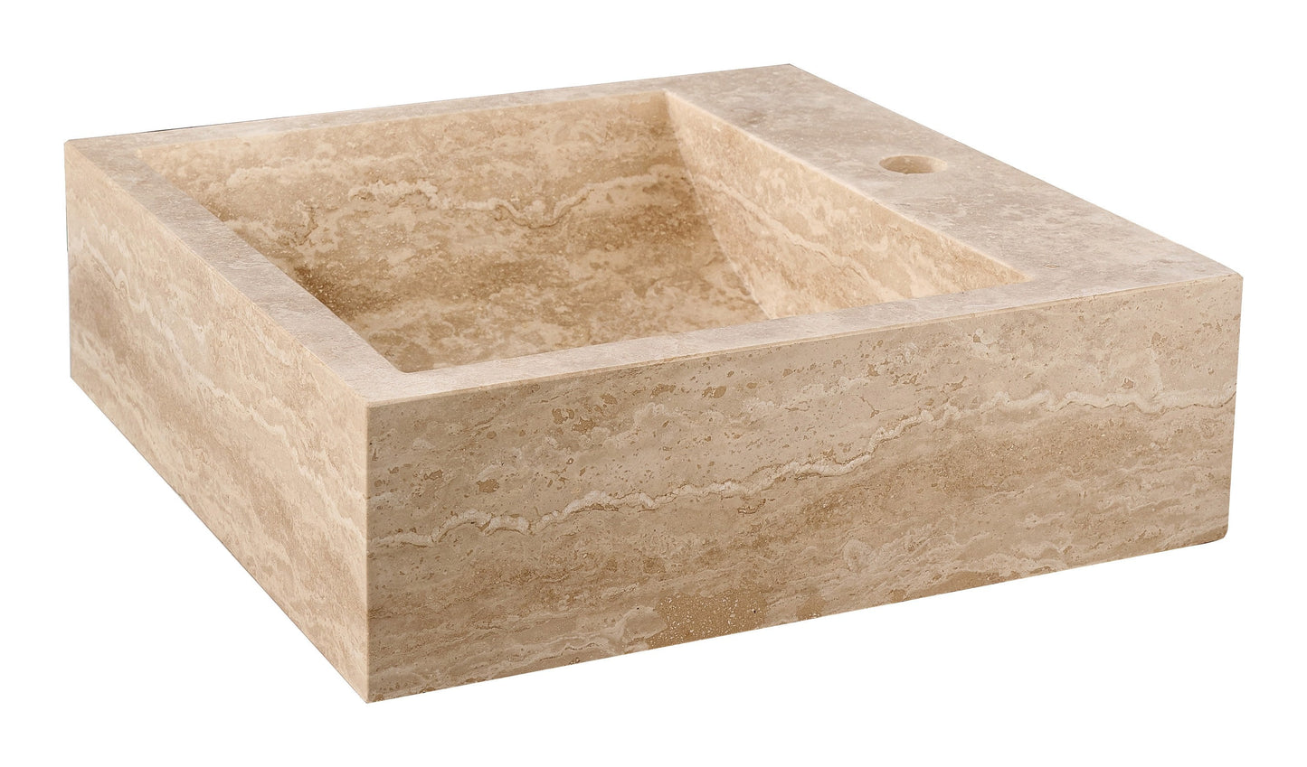 Cubo — natural stone basin