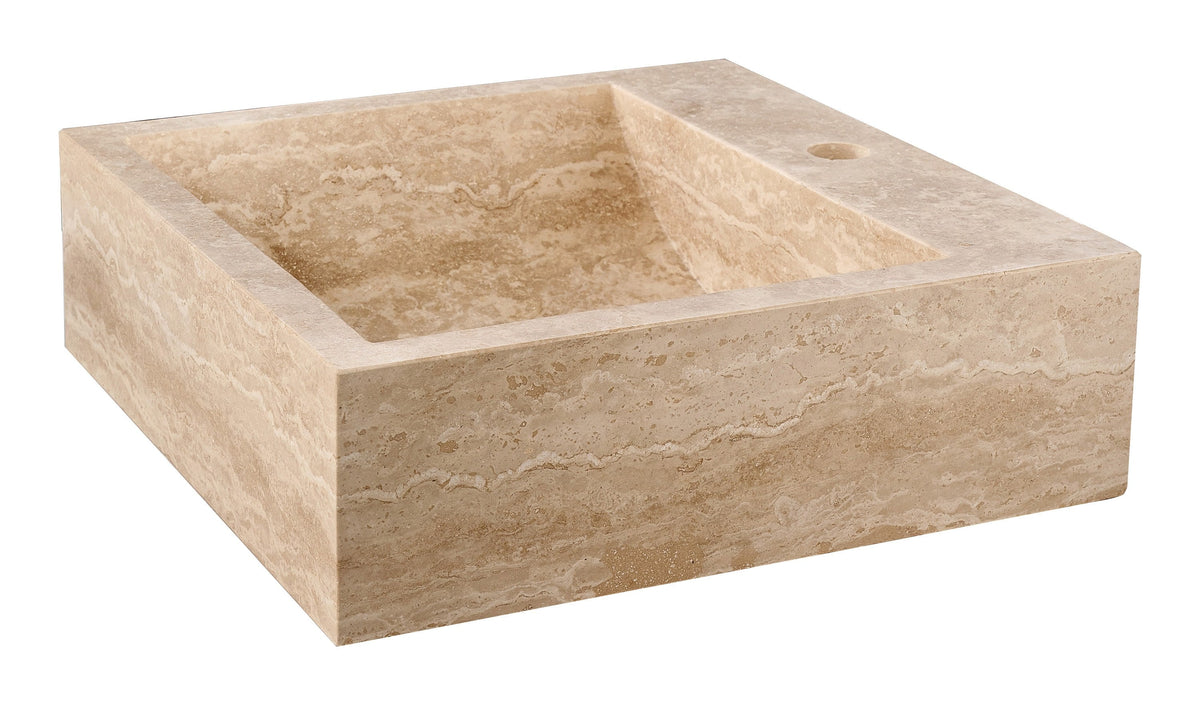 Cubo — natural stone basin