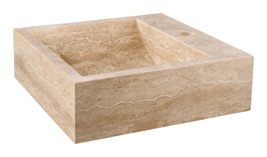 Cubo — natural stone basin