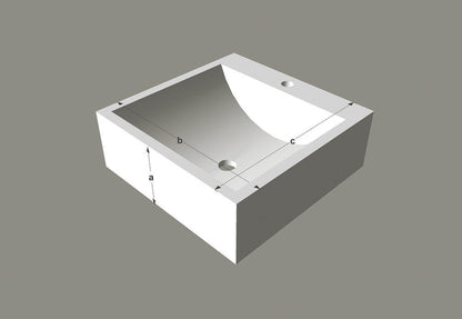 Cubo — natural stone basin