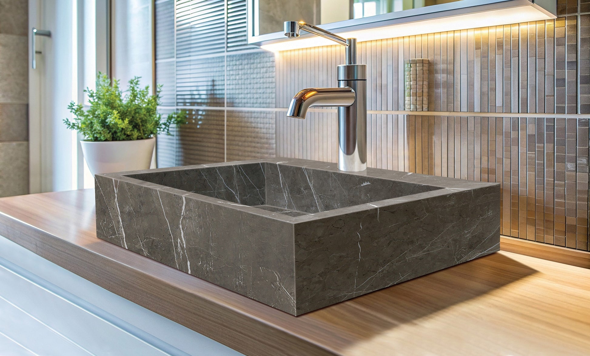 Cefalu — natural stone basin