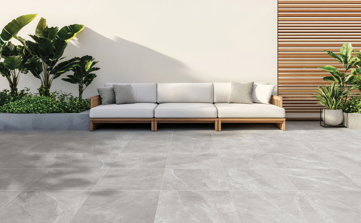 Torino Light Grey porcelain tile