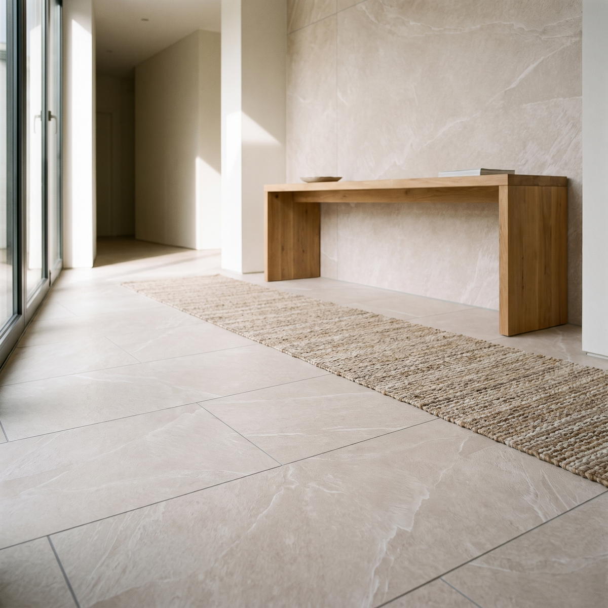 Torino Beige porcelain tile in an interior setting