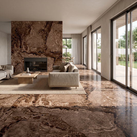 Colorado Brown porcelain tile in an interior setting