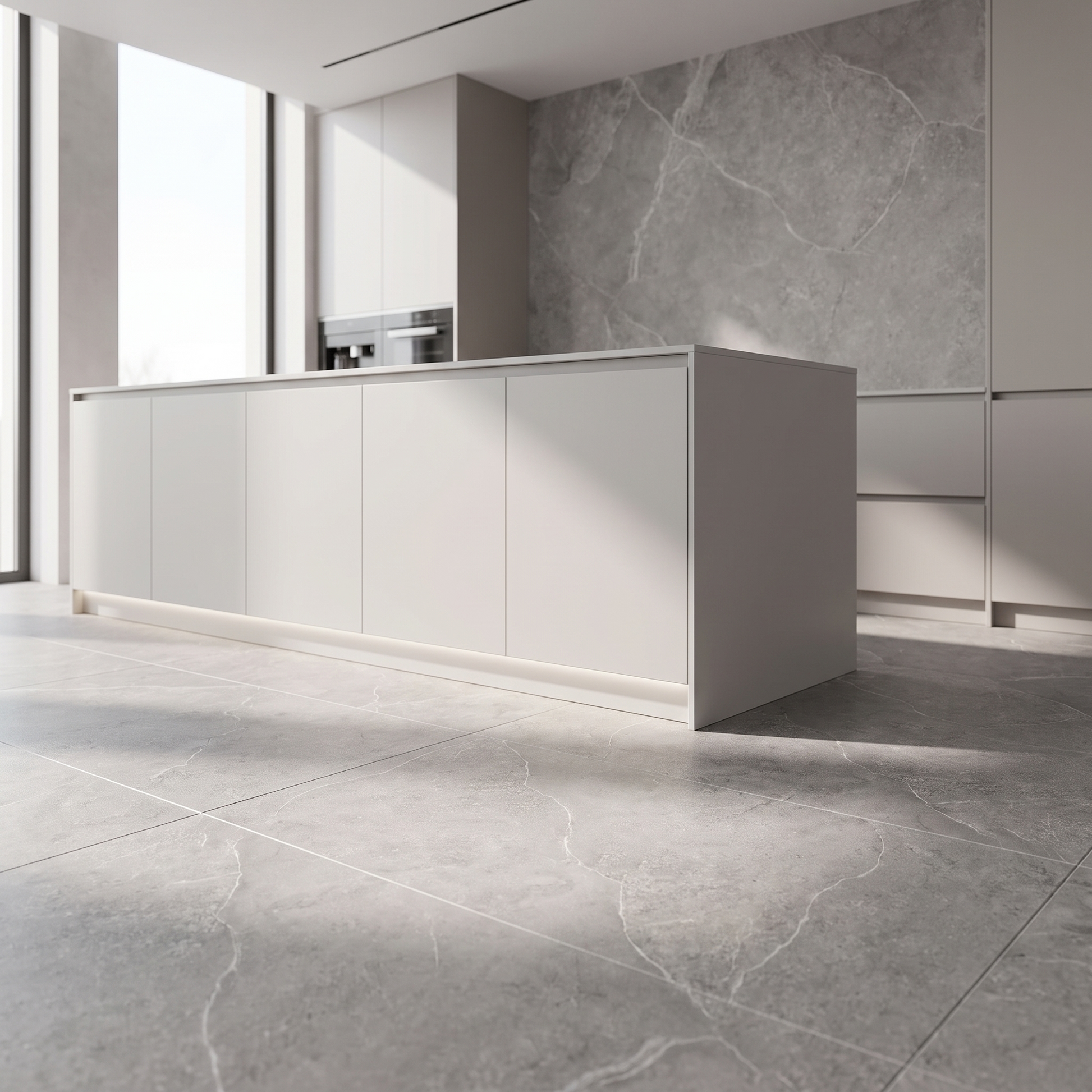 Nordic Grey porcelain tile in an interior setting