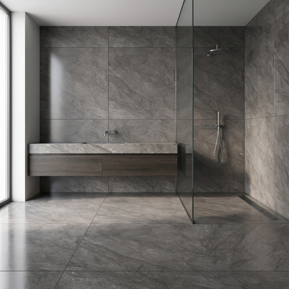 Catalina Brown porcelain tile in an interior setting