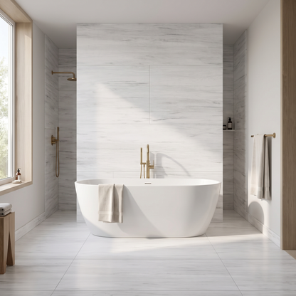 Dolomite porcelain tile in an interior setting