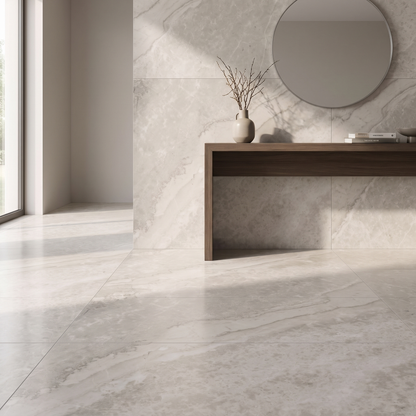 Legacy Light Grey porcelain tile in an interior setting