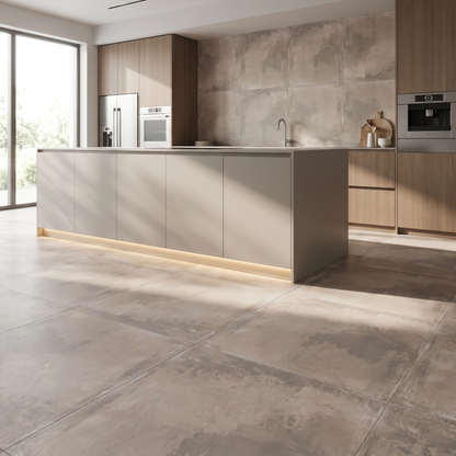 Chateau Taupe porcelain tile in an interior setting