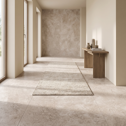 Tundra Grey porcelain tile in an interior setting