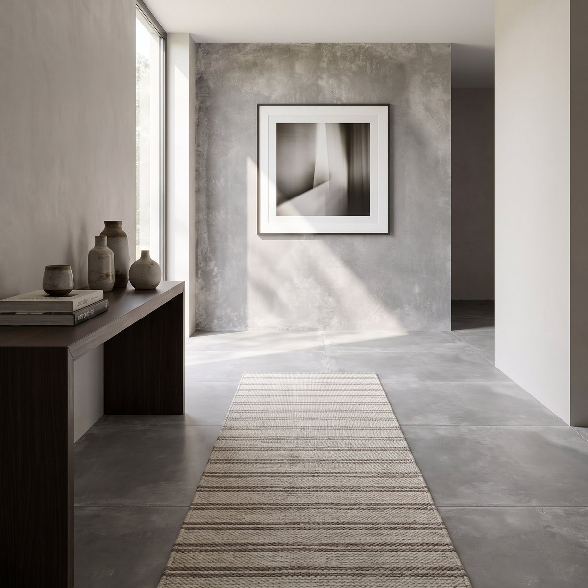 Chateau Grey porcelain tile in an interior setting