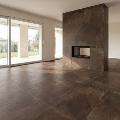 Chateau Brown porcelain tile in an interior setting