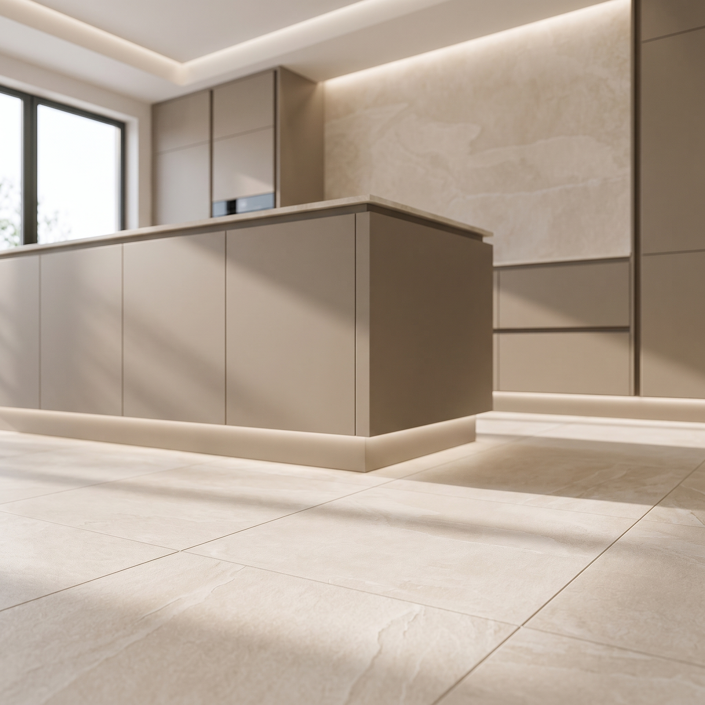 Torino Pearl porcelain tile in an interior setting