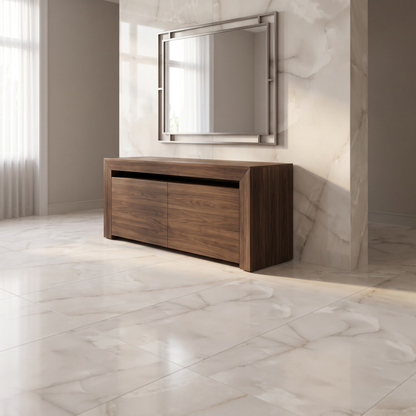 Lilium White porcelain tile in an interior setting