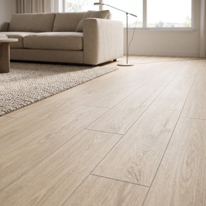 Trendwood Light porcelain tile in an interior setting