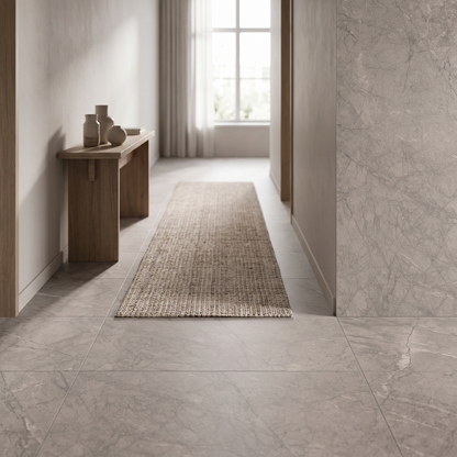 Catalina Greige porcelain tile in an interior setting